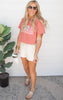 rose usa cropped tee 