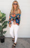 Be Bold Floral Off the Shoulder Top