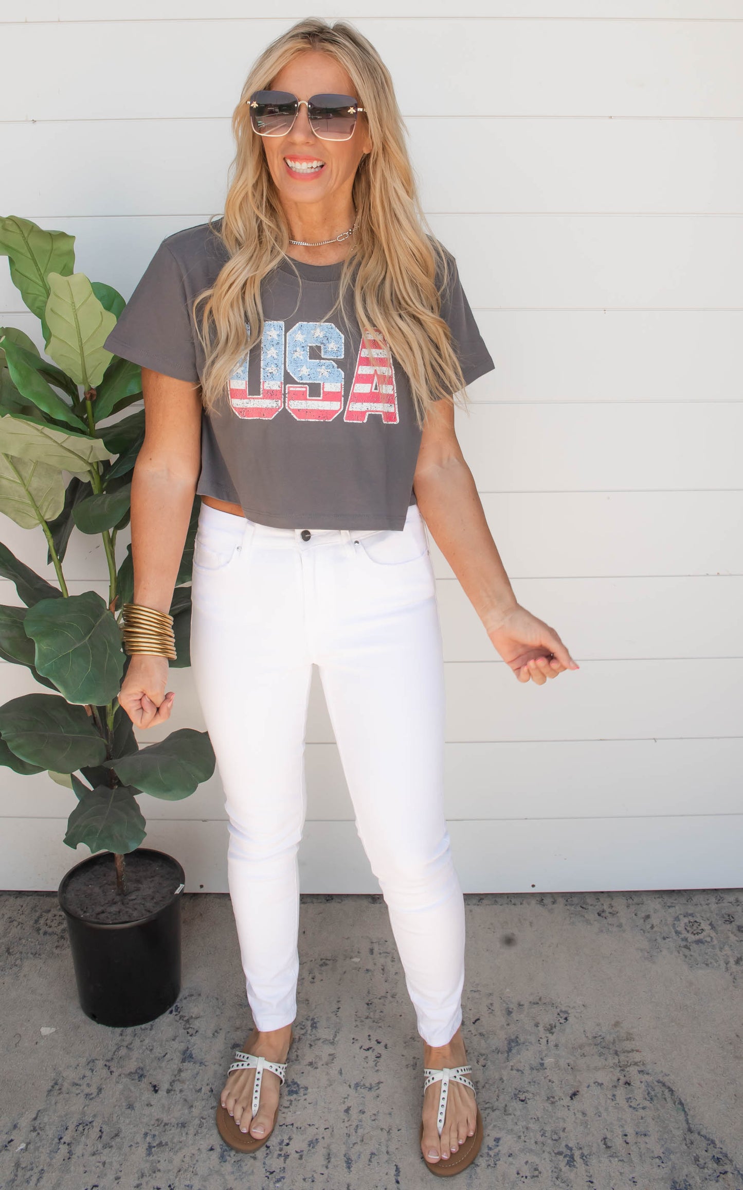 GREY USA TEE 