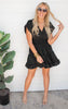 Save a Dance For Me Ruffled Dress | Black