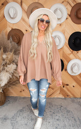 Go With the Flow Oversized Blouse
