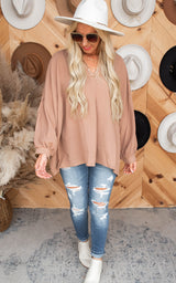 TAUPE BLOUSE 