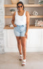 The Kona High Waist Shorts with Destroy at Back (REG/CURVY) | Judy Blue - Final Sale