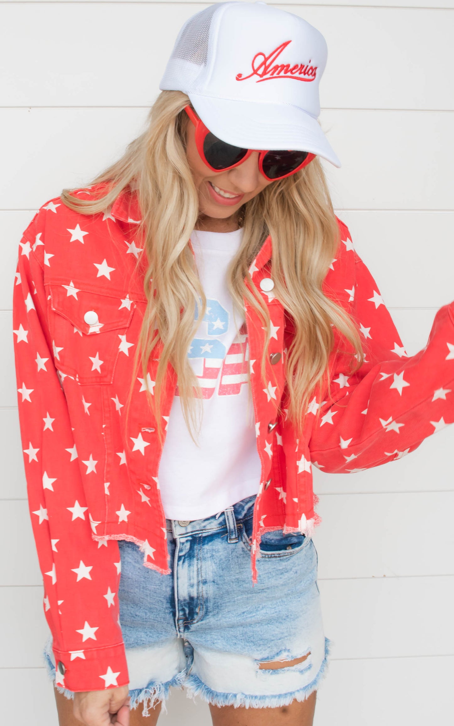 Red Star Vintage Denim Jacket | FINAL SALE