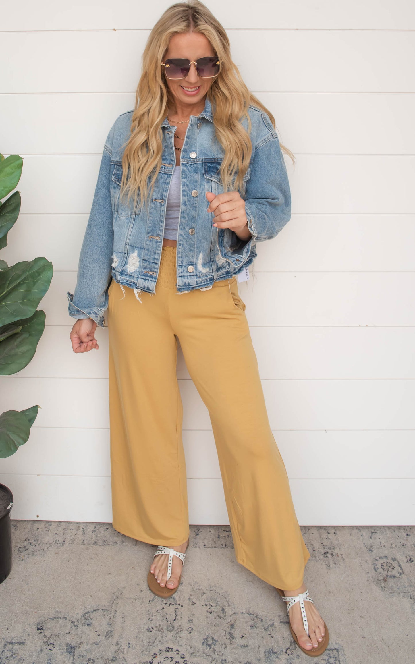 Smocked Wide Leg Pants | FINAL SALE