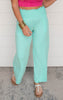 Smocked Wide Leg Pants