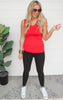 The Valarie Seamless V-Neck Tank Top - Final Sale