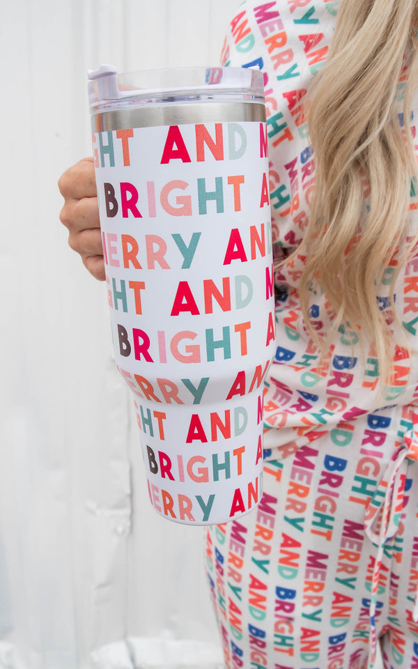merry and bright tumbler 