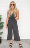  Striped Cropped Jumpsuit