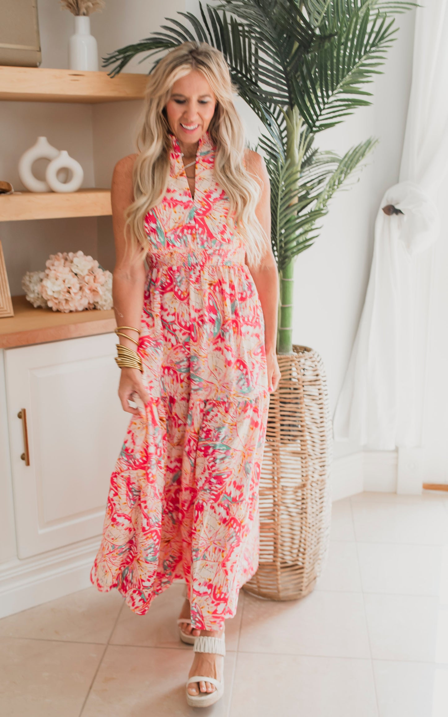 Chasing Butterflies Sleeveless Maxi Dress - Final Sale