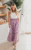 Lavender Fields Floral Maxi Skirt