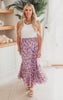 Lavender Fields Floral Maxi Skirt