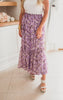 Lavender Fields Floral Maxi Skirt - Final Sale