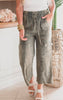 Washed Linen Cargo Pants - Final Sale