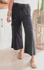 Washed Linen Cargo Pants - Final Sale