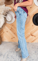 Mid-Rise Yoke Cell Phone Dad Jeans | Judy Blue