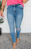 High Rise Ankle Skinny Denim Jean - Mica - Final Sale