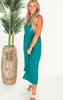 Jade Button Down Crepe Jumpsuit - Final Sale