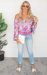 LILAC In Bloom Off The Shoulder Top
