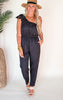 Boss Babe Bow One Shoulder Jumpsuit