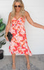 Blushing Floral Midi Summer Dress