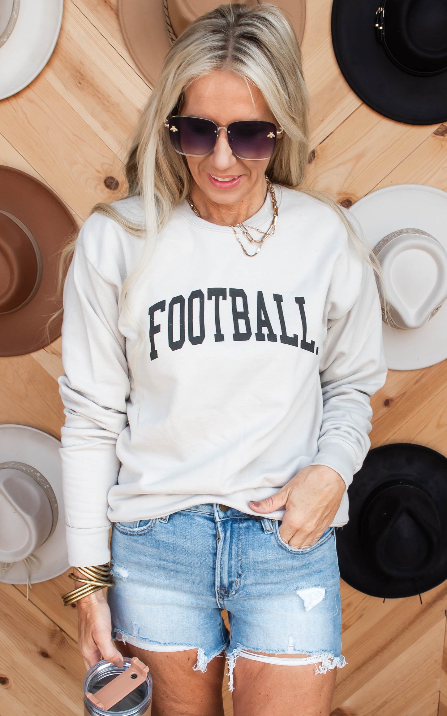 Football Crewneck Sweatshirt