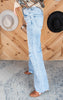 High Rise Acid Wash Wide Leg Denim Jeans | Risen