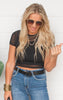 Basic Casual Mesh Sheer Blouse Crop Top | Capella