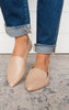 Women's Pointy Slip On Loafers | TAN