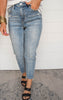 STRETCH SUPER HIGH RISE MOM JEAN