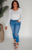 The Haven High Rise Slim Crop Denim Jean | Mica