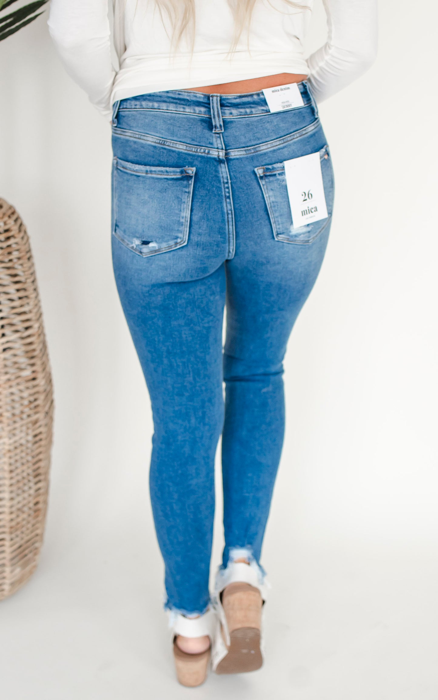 The Kerry High Rise Ankle Skinny Denim Jean | Mica