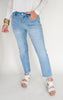 The Millie Mid Rise Cigerette Crop Denim | Mica