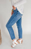 The Dylan Mid Rise Cuffed Slim Denim Jean (REG/CURVY) | Judy Blue