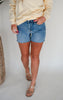 The Jenna Mid-Rise Cut Off Denim Shorts (REG/CURVY) | Judy Blue - Final Sale