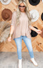 Boat Neck Knit Top - Mocha