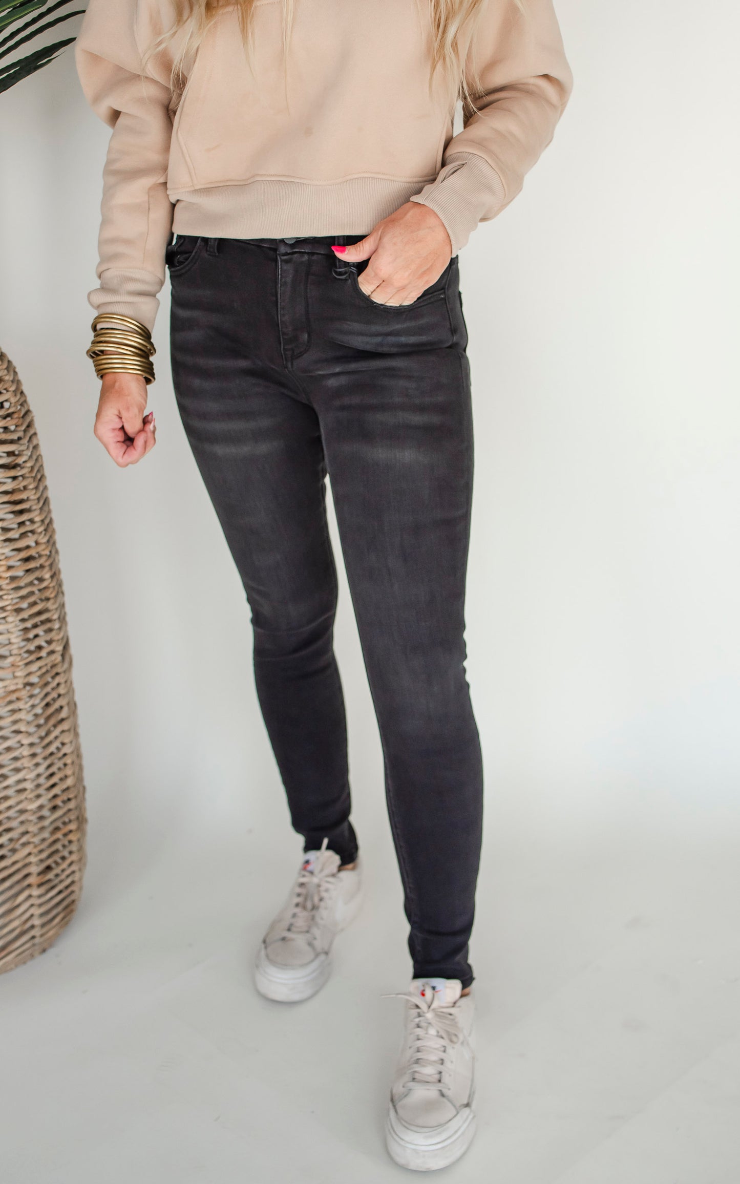 The Eva High Rise Ankle Skinny Denim Jean | Mica