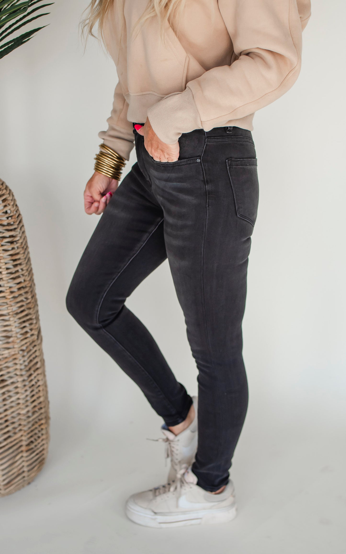 The Eva High Rise Ankle Skinny Denim Jean | Mica