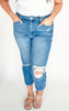 Stretch Super High Rise Mom Denim Jean - Mica