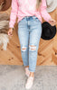 High Rise Mom Denim Jeans | Risen