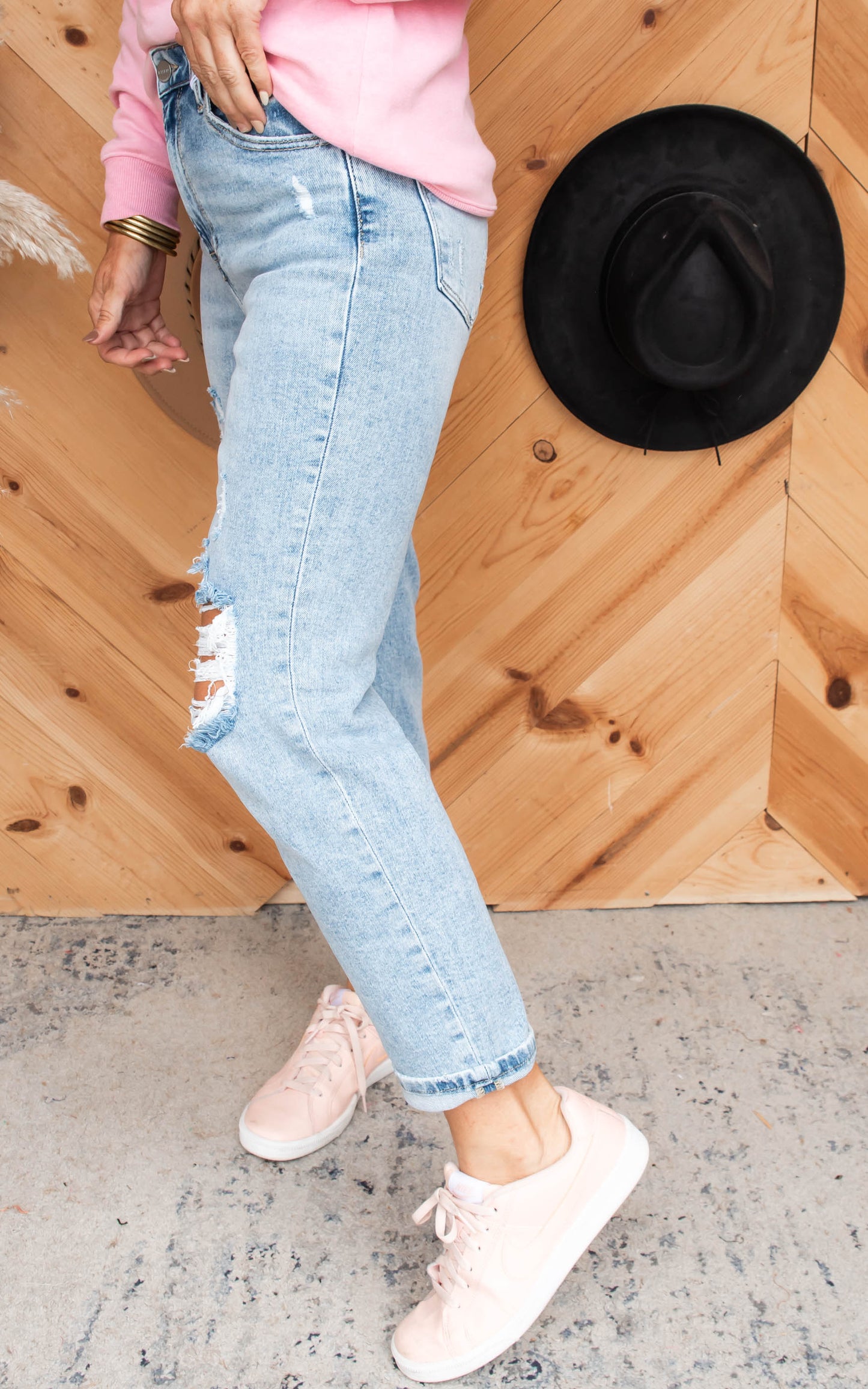 High Rise Mom Denim Jeans | Risen