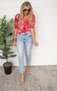 Pretty Little Flower Puff Sleeve Top