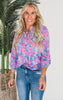 The Lizzy Garden Gala  Floral Blouse Top - Final Sale