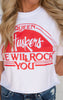 Queen Huskers Will Rock You Cropped Tee