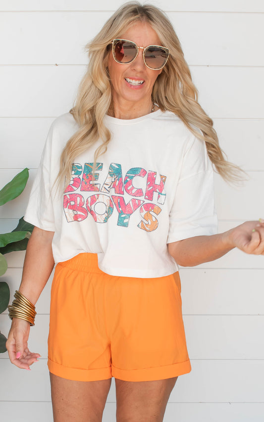 The Beach Boys Postcard Cropped Tee