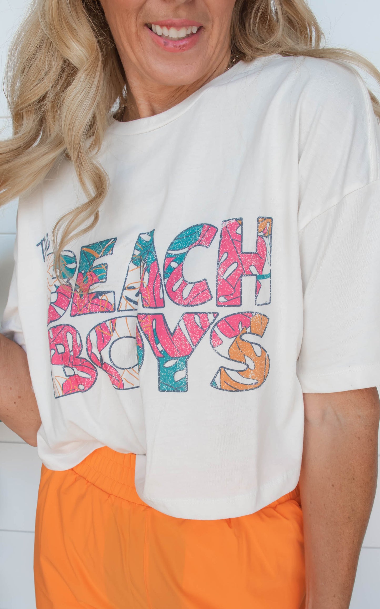 The Beach Boys Postcard Cropped Tee