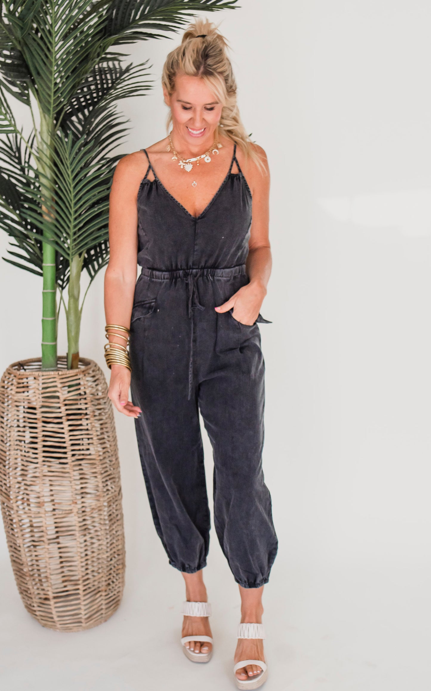 Snow Washed Jumpsuit - Final Sale