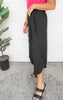 Black Wide Slit Pants