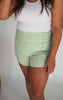 Highwaist Athleisure Split Shorts - Final Sale