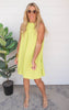 The Elena Halter Dress - Lime